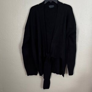 MODERN CITIZEN Black Tie Front Thick Cardigan Sweater Women’s Medium/Large
